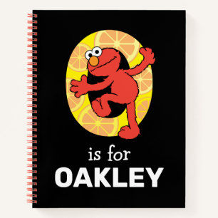 Elmo Alphabet O Orange Notizbuch