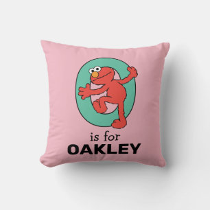 Elmo Alphabet   O Türkis Kissen