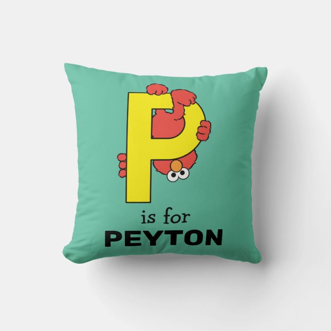 Elmo Alphabet | P Gelb Kissen (Vorderseite)