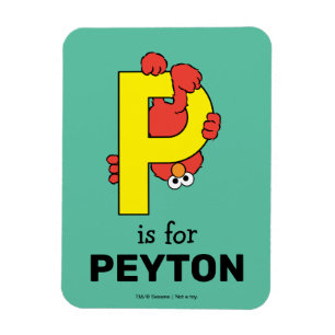 Elmo Alphabet   P Gelb Magnet