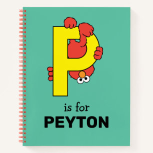 Elmo Alphabet P Gelb Notizbuch