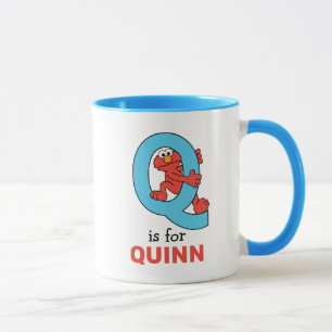 Elmo Alphabet Q Blau Tasse