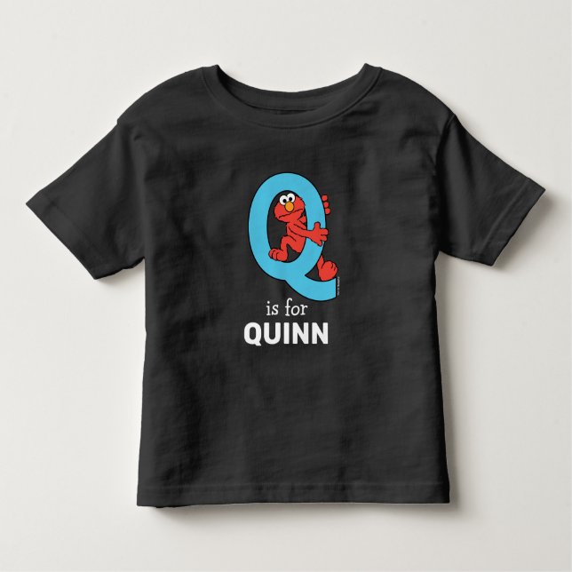 Elmo Alphabet | Q Blue Kleinkind T-shirt (Vorderseite)