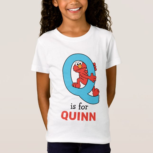 Elmo Alphabet | Q Blue T-Shirt (Vorderseite)