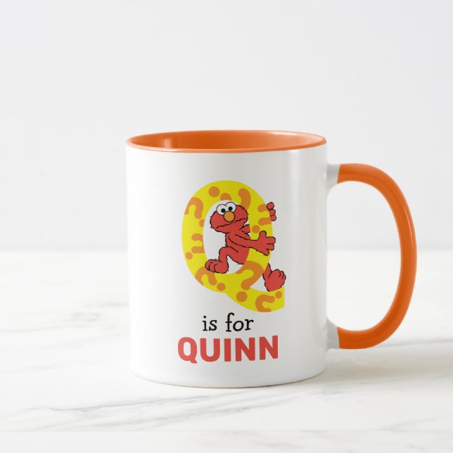 Elmo Alphabet | Q Fragezeichen Tasse (Rechts)