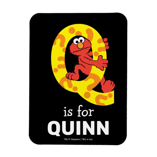 Elmo Alphabet | Q Question Mark Magnet (Vertikal)