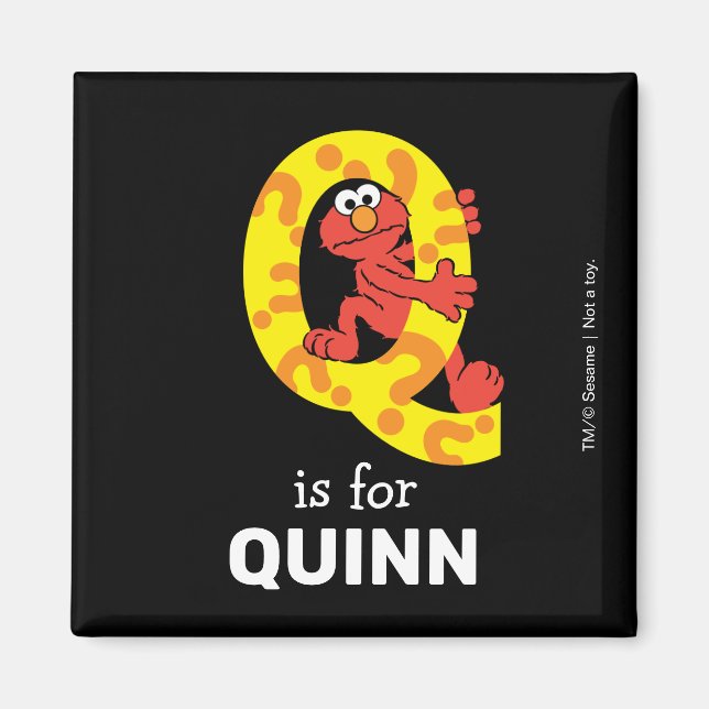 Elmo Alphabet | Q Question Mark Magnet (Vorne)