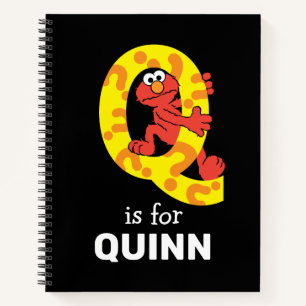 Elmo Alphabet Q Question Mark Notizbuch