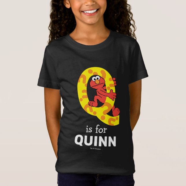 Elmo Alphabet | Q Question Mark T-Shirt (Vorderseite)