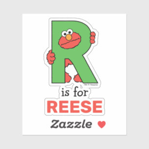 Elmo Alphabet R Grün Aufkleber