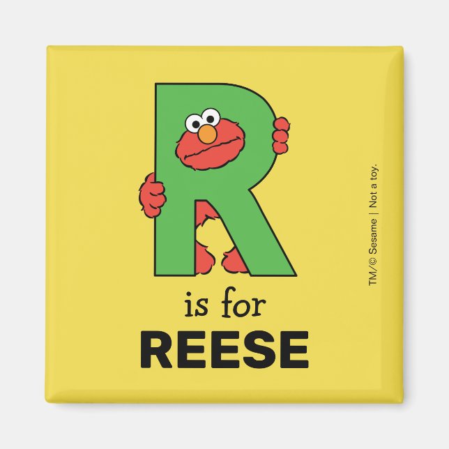 Elmo Alphabet | R Grün Magnet (Vorne)