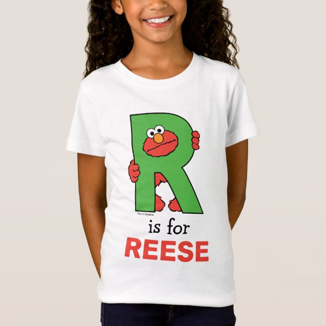 Elmo Alphabet | R Grün T-Shirt (Vorderseite)