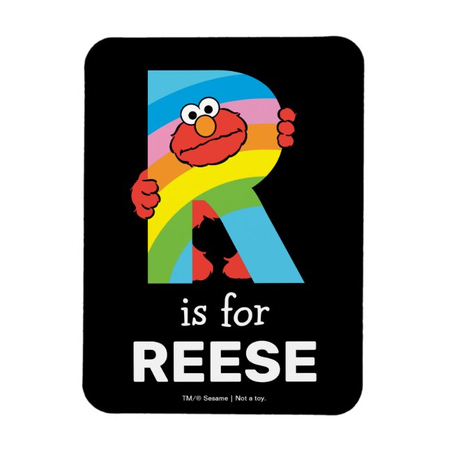 Elmo Alphabet | R Regenbogen Magnet (Vertikal)