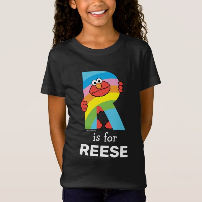 Elmo Alphabet | R Regenbogen T-Shirt (Vorderseite)