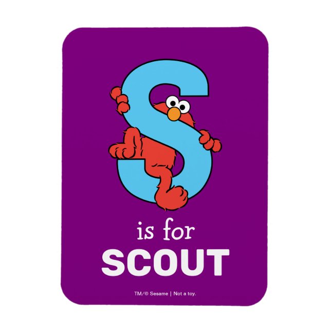 Elmo Alphabet | S Blue Magnet (Vertikal)