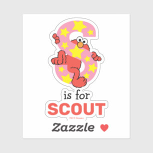 Elmo Alphabet S Star Aufkleber