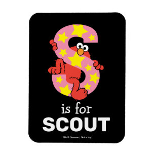 Elmo Alphabet S Star Magnet