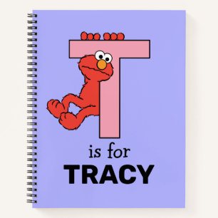 Elmo Alphabet T Pink Notizbuch