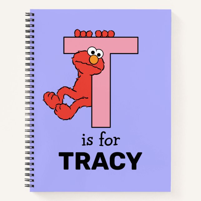 Elmo Alphabet | T Pink Notizbuch (Vorderseite)