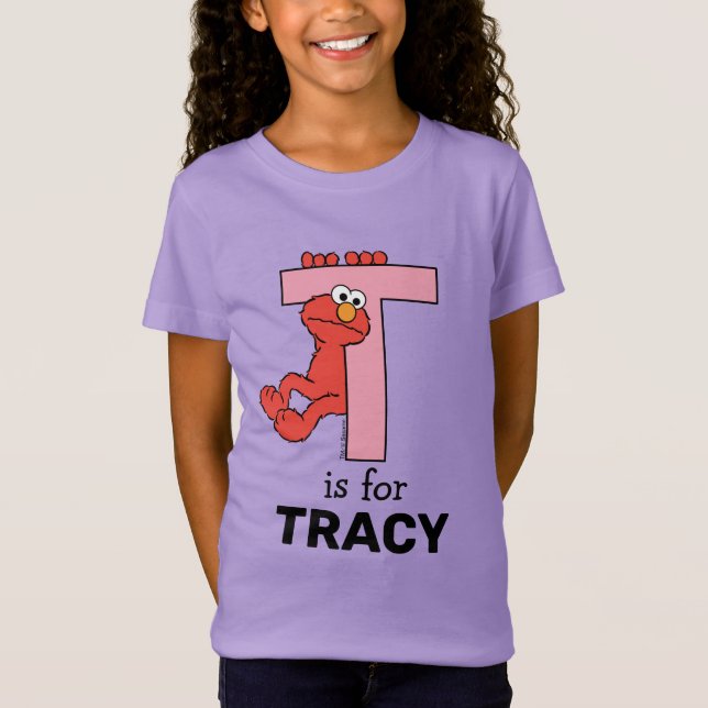 Elmo Alphabet | T Pink T-Shirt (Vorderseite)