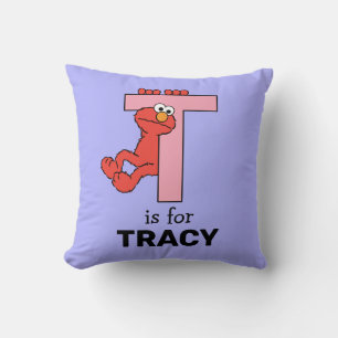 Elmo Alphabet T Rosa Kissen