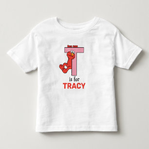 Elmo Alphabet   T Rosa Kleinkind T-shirt