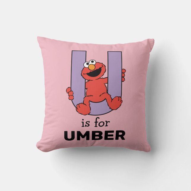 Elmo Alphabet | U LILA Kissen (Vorderseite)