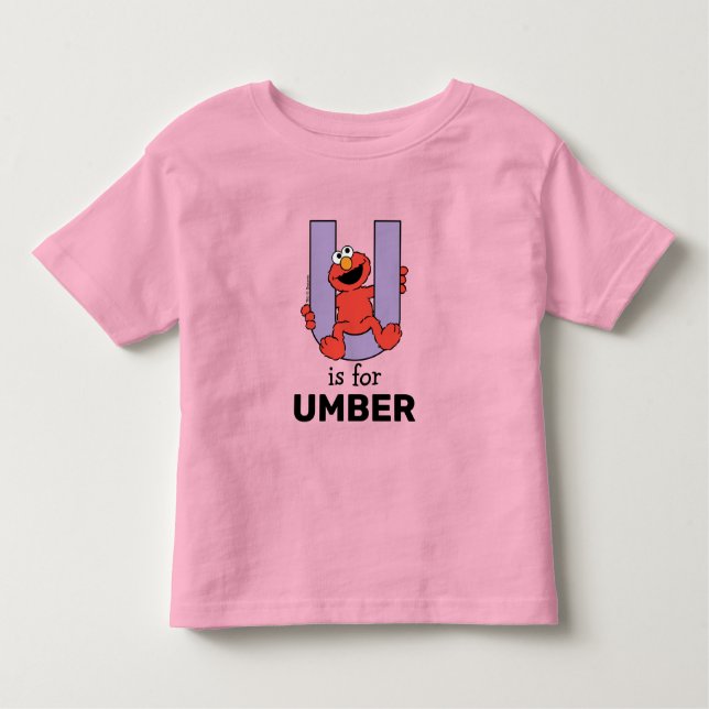 Elmo Alphabet | U LILA Kleinkind T-shirt (Vorderseite)
