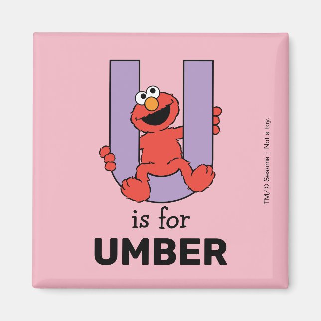 Elmo Alphabet | U LILA Magnet (Vorne)