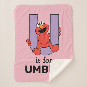 Elmo Alphabet   U LILA Sherpadecke