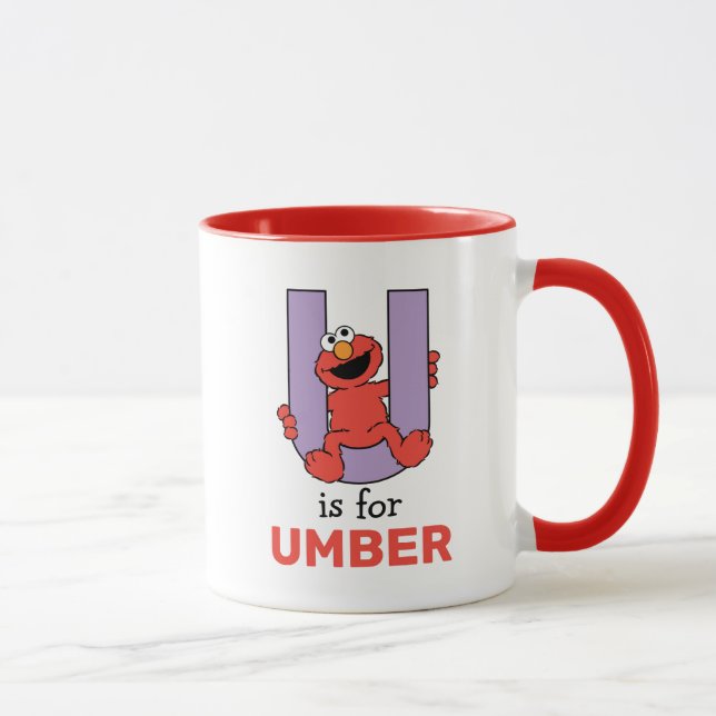 Elmo Alphabet | U LILA Tasse (Rechts)