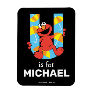 Elmo Alphabet   U Regenschirm Magnet