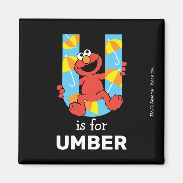 Elmo Alphabet | U Umbrella Magnet (Vorne)
