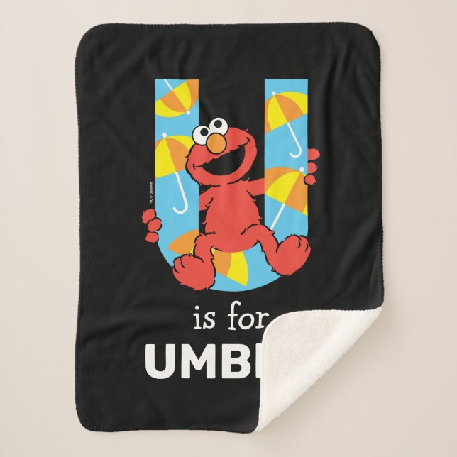 Elmo Alphabet | U Umbrella Sherpadecke (Vorderseite)