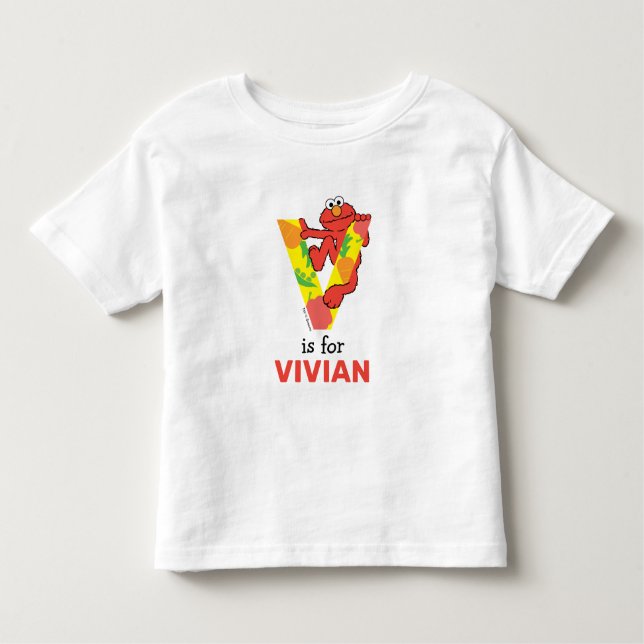 Elmo Alphabet | V Gemüse Kleinkind T-shirt (Vorderseite)