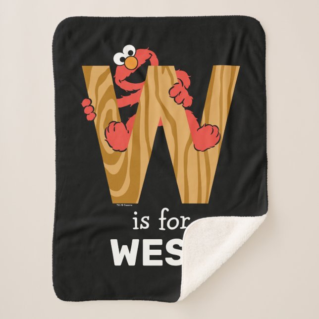 Elmo Alphabet | W Wood Sherpadecke (Vorderseite)