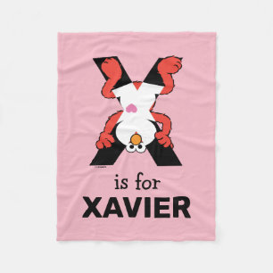 Elmo Alphabet X Xray Fleecedecke