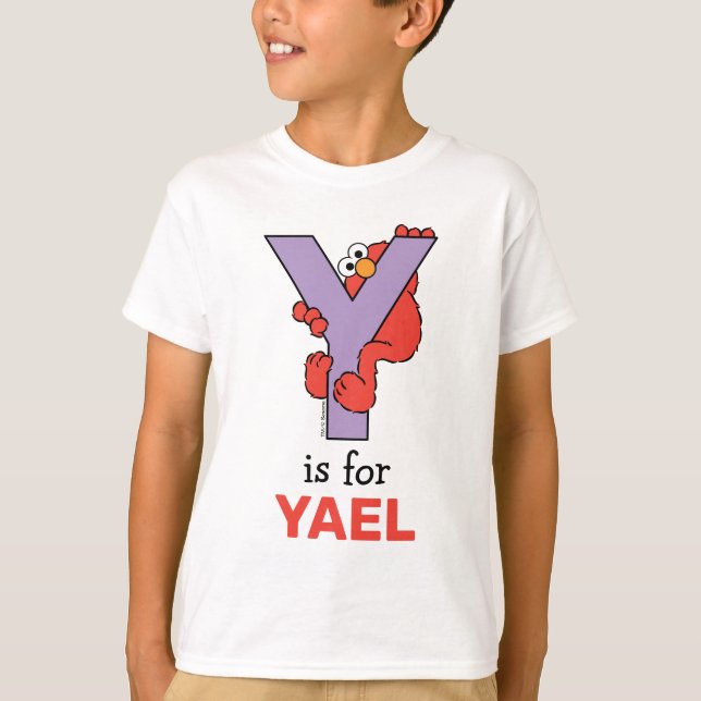 Elmo Alphabet | Y LILA T-Shirt (Vorderseite)