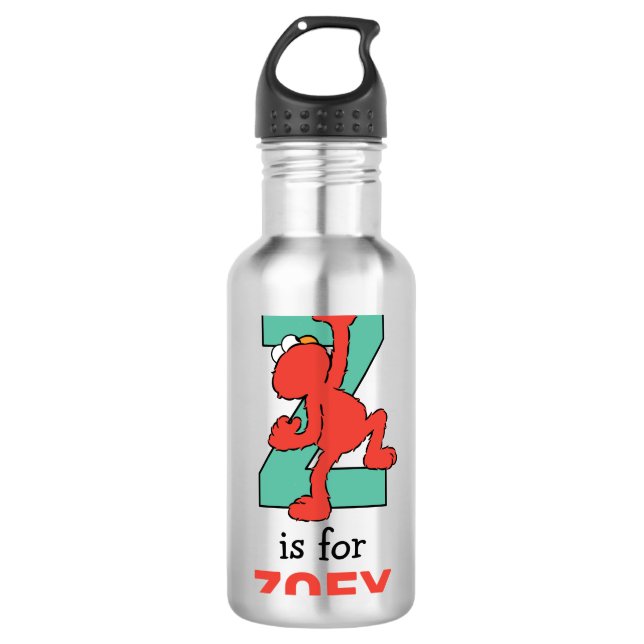 Elmo Alphabet | Z AQUAMARIN Edelstahlflasche (Vorderseite)
