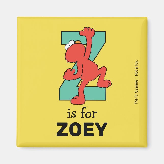 Elmo Alphabet | Z AQUAMARIN Magnet (Vorne)