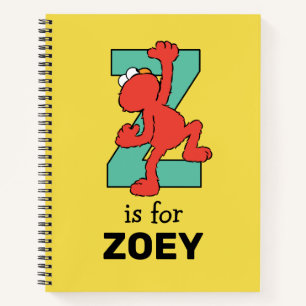 Elmo Alphabet Z Aquamarin Notizbuch