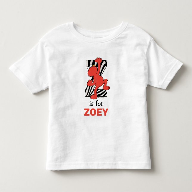 Elmo Alphabet | Z Zebra Kleinkind T-shirt (Vorderseite)