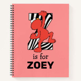 Elmo Alphabet   Z Zebra Notizbuch