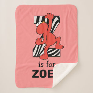 Elmo Alphabet Z Zebra Sherpadecke