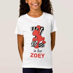 Elmo Alphabet   Z Zebra T-Shirt