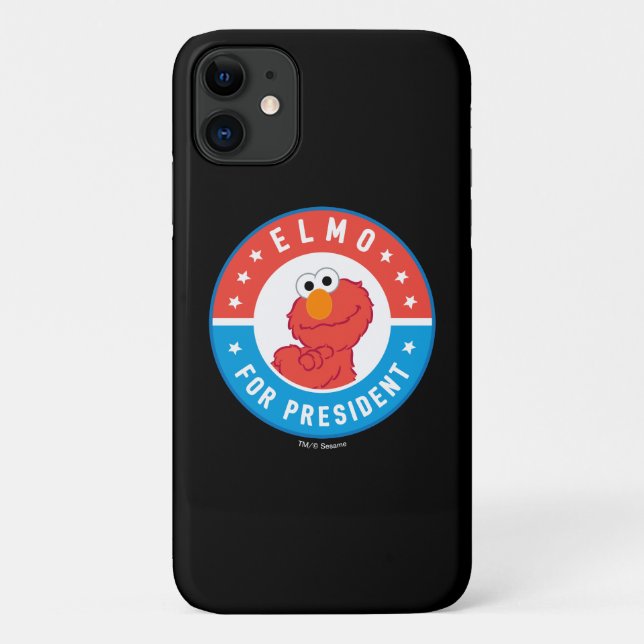 Elmo als Präsident Abzeichen Case-Mate iPhone Hülle (Rückseite)
