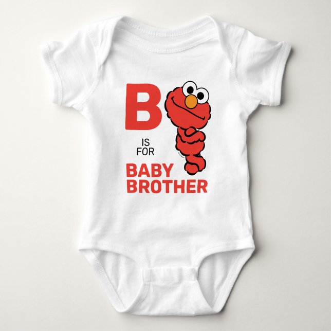 Elmo | B ist für Baby Brother Strampler (Vorderseite)