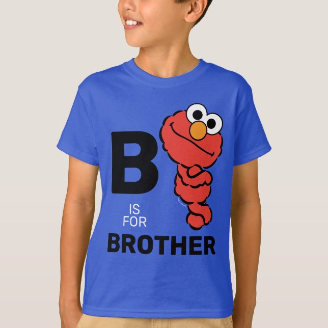 Elmo | B ist für Brother T-Shirt (Vorderseite)
