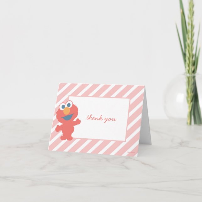 Elmo Baby Shower Vielen Dank Dankeskarte (Vorderseite)