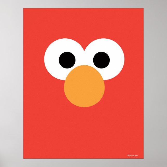 Elmo Big Face Poster (Vorne)